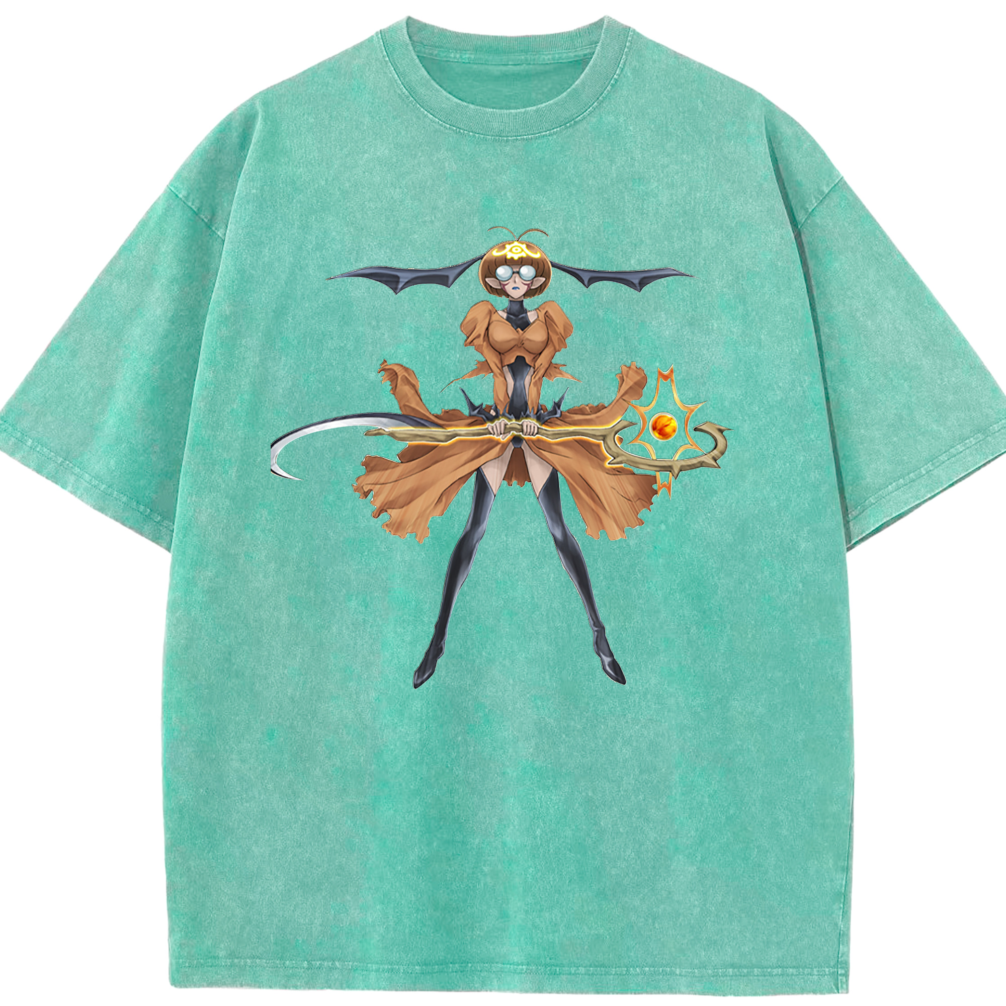 （画像用） 遊☆戯☆王 Yu-Gi-Oh! 綿100% ヴィンテージ風 半袖Tシャツ（フロントプリント）